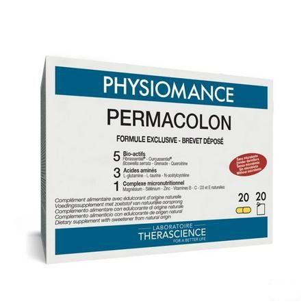 Permacolon Z/Prob. Zakjes 20 + Caps 20 Physiomance PHY190B  -  Therascience