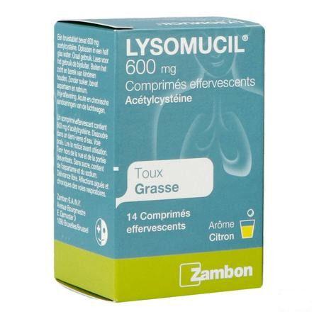 Lysomucil 600 Comprimes Effervescents 14 X 600 mg