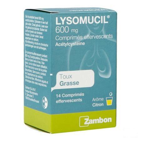 Lysomucil 600 Bruistabletten 14 X 600 mg