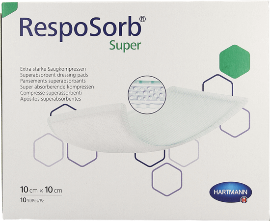 Resposorb Super 10x10cm 10 P/s  -  Hartmann