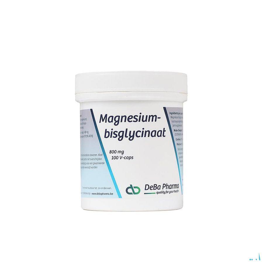 Magnesiumbisglycinaat 800Mg V-Caps 100  -  Deba Pharma