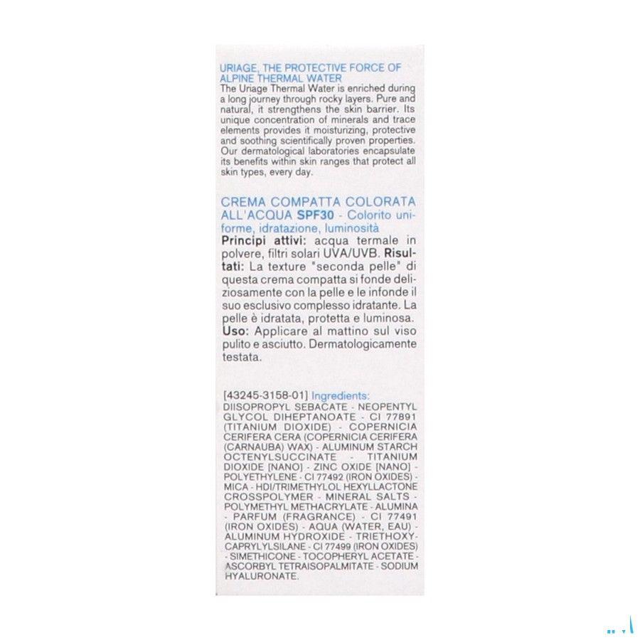 Uriage Eau Thermale Creme Eau Comprimespdr Teint Ip30 10 gr