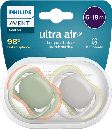 Philips Avent Fopspeen +6M Air Olijf