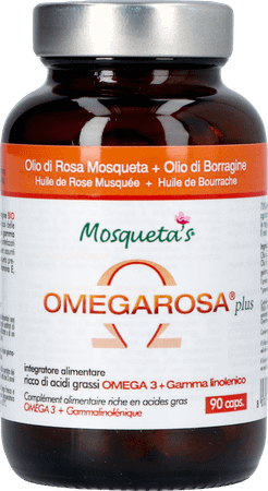 Omegarosa Plus Huile Rose Caps 90