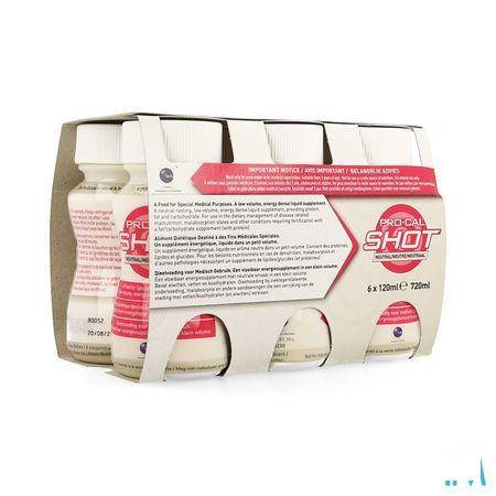 Pro-cal Shot Neutraal 6x120 ml 