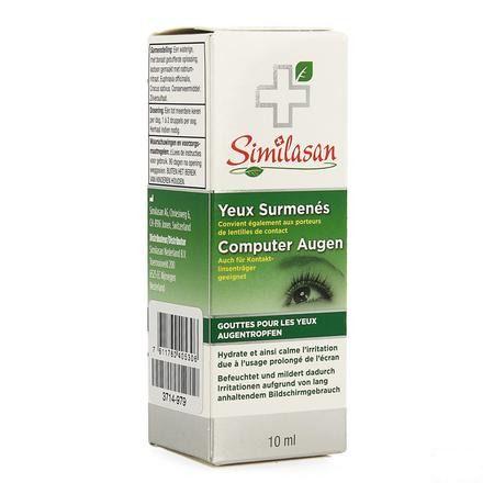 Similasan Yeux Surmenes Ordinateur Gouttes 10 ml