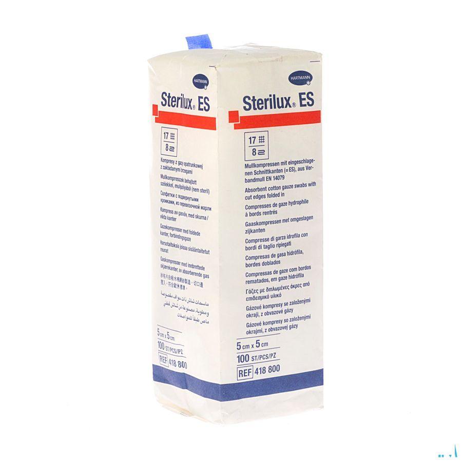 Sterilux Es 5x5cm 8l.nst. 100 P/s  -  Hartmann
