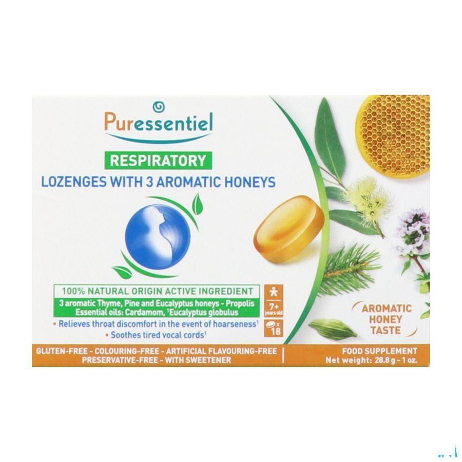 Puressentiel Ademhaling Pastillen Honing 18  -  Puressentiel