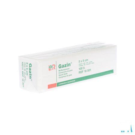Gazin Kompres Niet steriel 12p 5,0x 5,0cm 100 18501  -  Lohmann & Rauscher