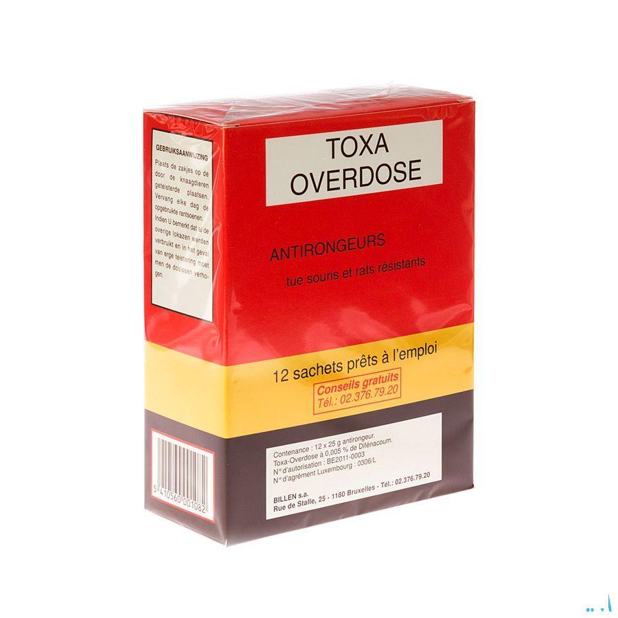 Toxa Overdose Muizenvergif 12 X 25 gr