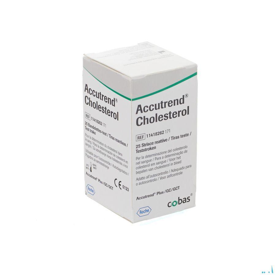 Accutrend Cholesterol Strips 25 11418262165  -  Roche Diagnostics