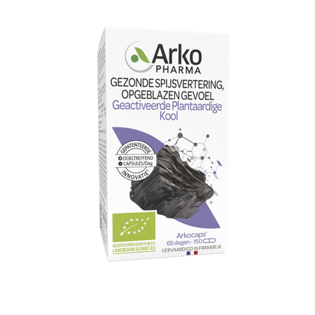 Arkocaps Plantaardig Kool Capsule 150  -  Arkopharma