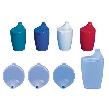 Beker + deksel 12mm -handvat Blauw