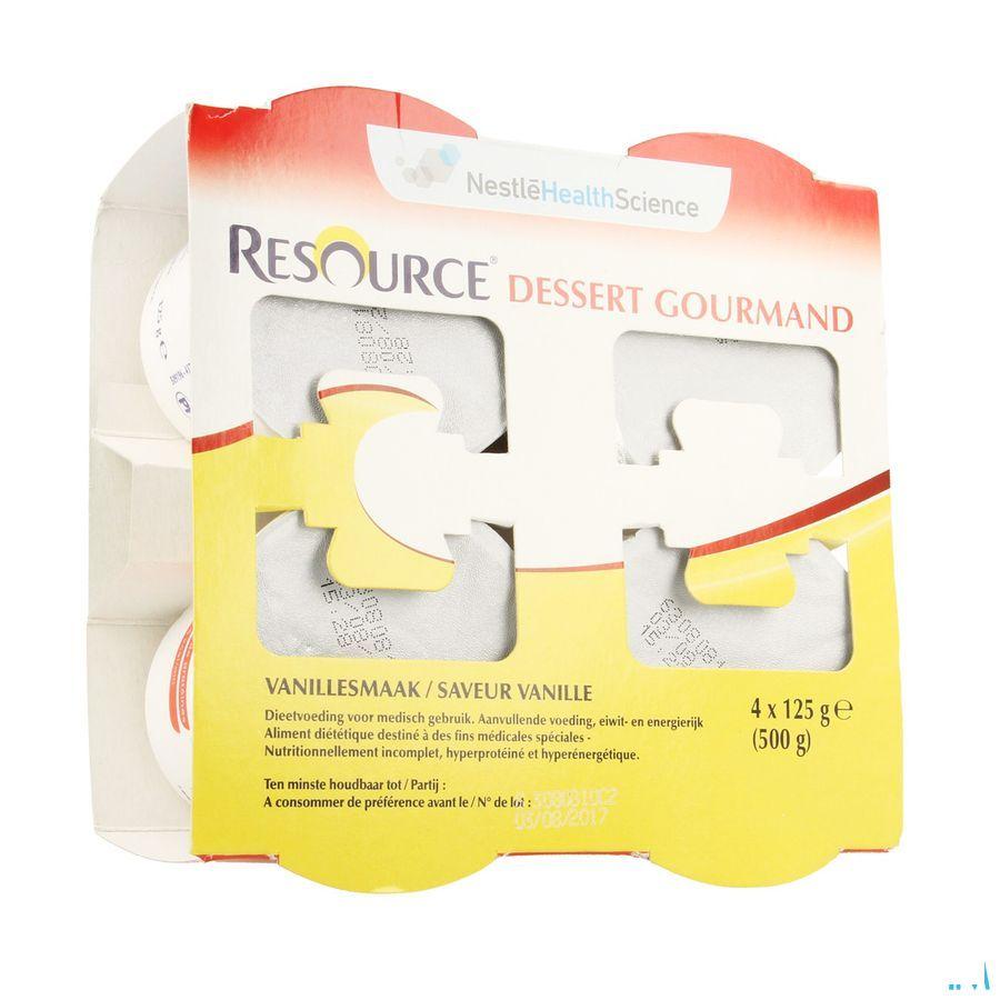 Resource Dessert Gourmand Vanille 4x125 gr 12318667  -  Nestle