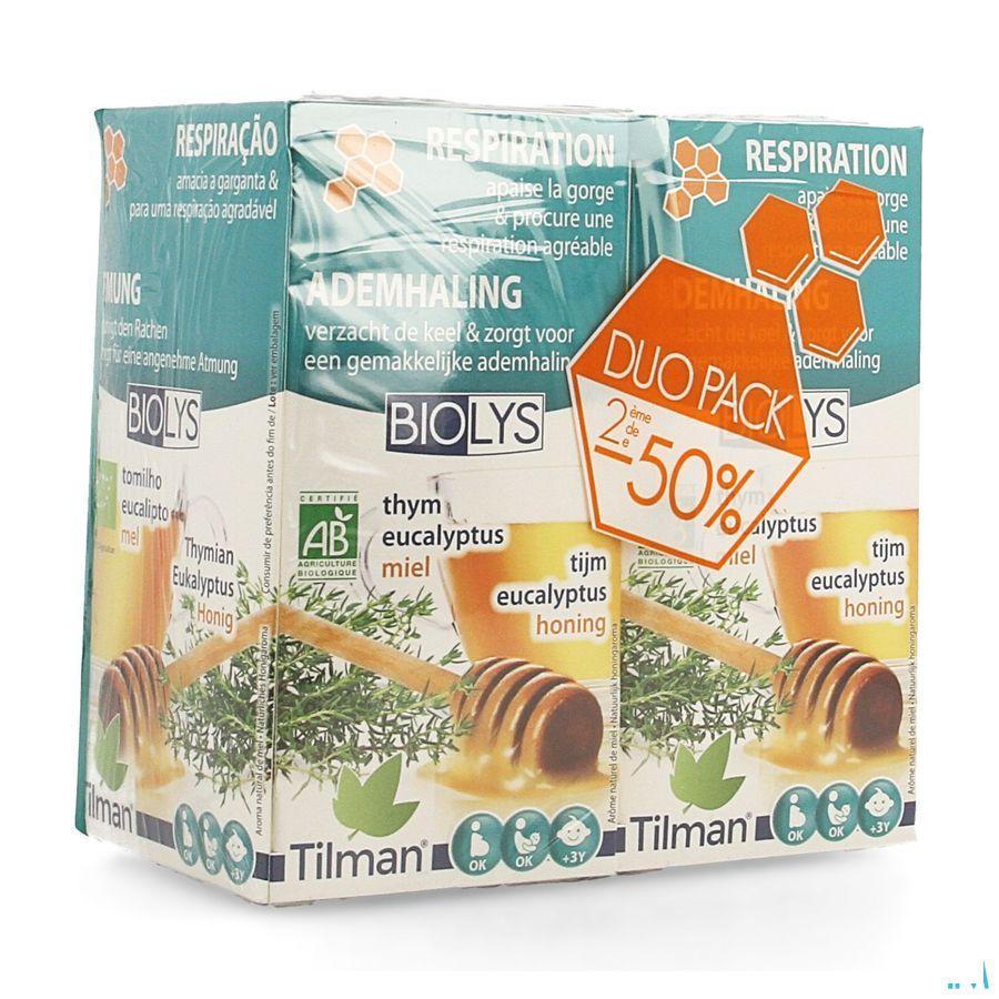 Biolys Tijm-eucalyptus-honing Bio Duo Tea-bag 2x20  -  Tilman