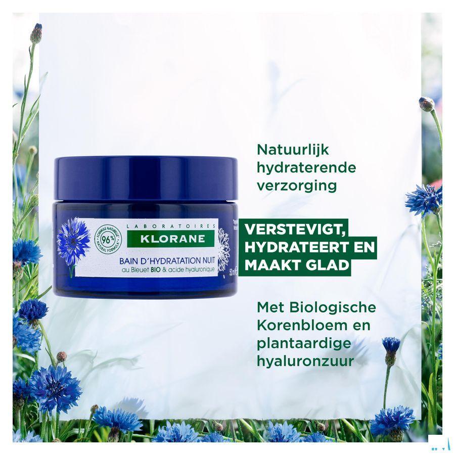 Klorane Gezicht Korenbloem Nacht Hydra Bad 50 ml