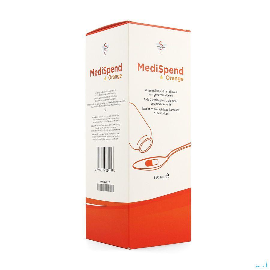 Medispend Sliksiroop Orange 250 ml  -  Fagron