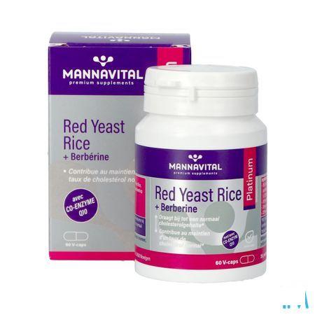 Mannavital Red Yeast Rice + Berberine Plat.V-Caps 60  -  Mannavita