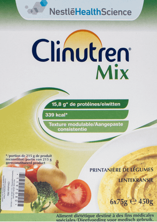 Clinutren Mix Groene Groenten Zakje 6x75 gr  -  Nestle