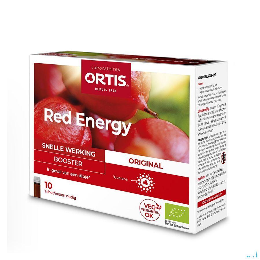 Ortis Red Energy Bio Alc 10x15 ml  -  Ortis