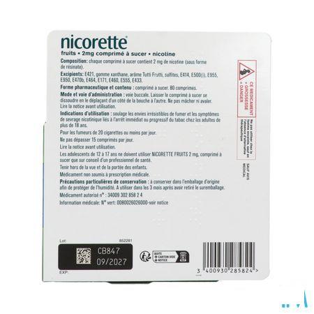 Nicorette Fruit 2Mg Zuigtabletten 80