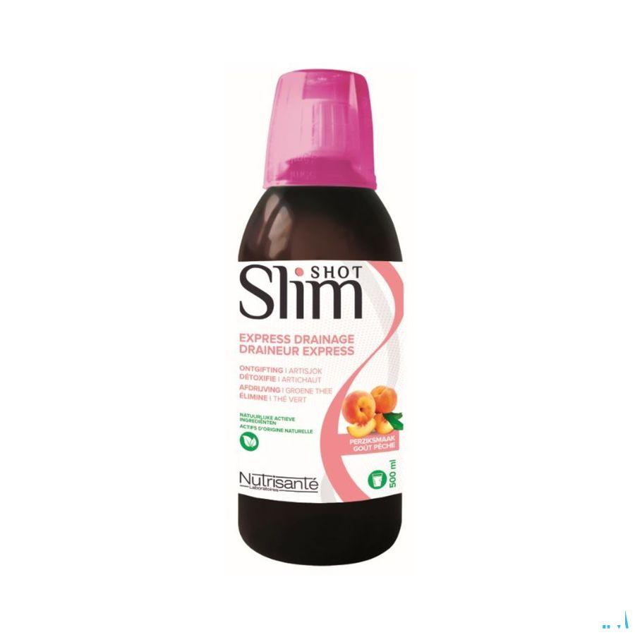 Slimshot Draineur Peche 500 ml  -  Nutrisante