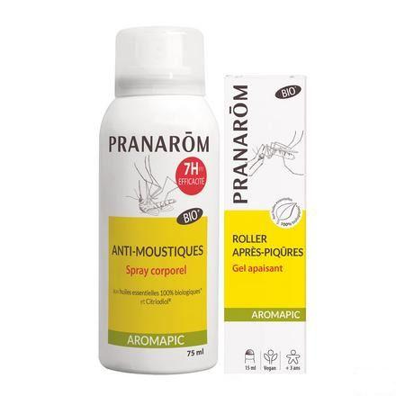 Aromapic Lichaamspray 75 ml + roller Insectbeten 15 ml  -  Pranarom