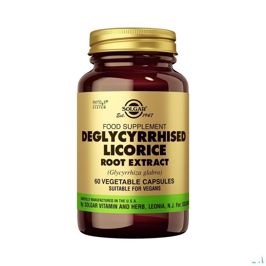 Licorice Root Deglycyrrhised Extr (zoeth.)v-Capsule60  -  Solgar Vitamins