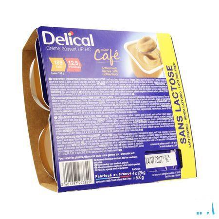 Delical Creme Dessert Hp-hc zonder lact.koffie 4x125 gr  -  Bs Nutrition