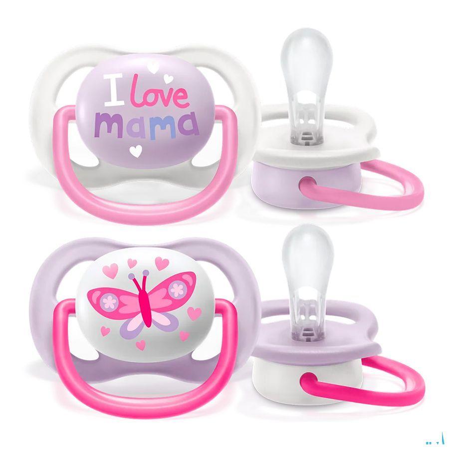 Philips Avent Fopspeen 0M+ Happy Girl  -  Bomedys