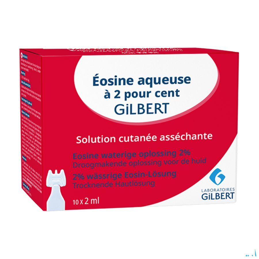 Gilbert Eosine Waterige Oplossing 2% Steriel 10x2 ml