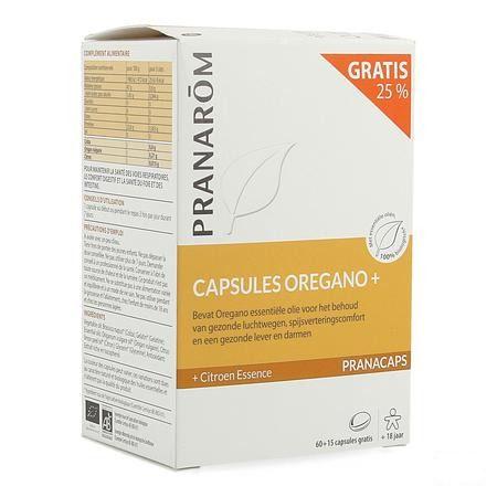 Pranacaps Bio Oregano Plus Caps 75  -  Pranarom