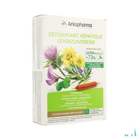 Arkofluide Detoxifiant Hepatique Ampoule 20x10 ml  -  Arkopharma