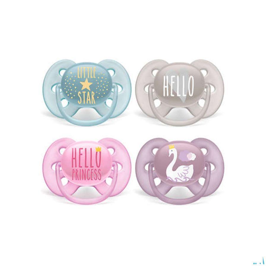 Philips Avent Fopspeen 6M+ Soft Mix  -  Bomedys