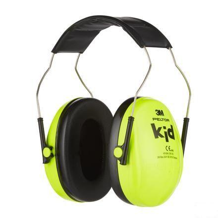 Peltor Hearing Protector Kid Neon Green 1  -  3M
