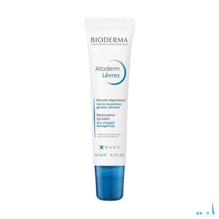 Bioderma Atoderm Lipbalsem Herstellend Tube 15 ml