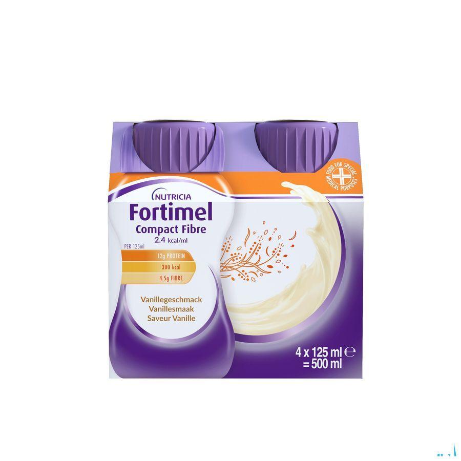 Fortimel Compact Fiber 2.4Kcal Vanille 4 x 125 ml