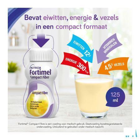 Fortimel Compact Fibre Fraise 4x125 ml  -  Nutricia