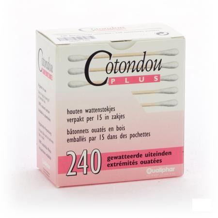 Cotondou Plus Wattestaafje Hout 120