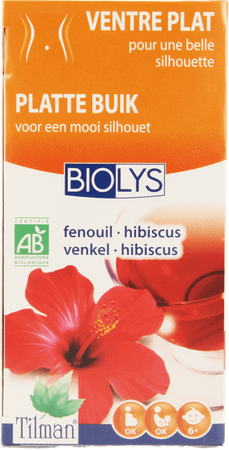 Biolys Fenouil-hibiscus Bio Tea-bags 20  -  Tilman