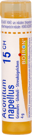 Aconitum Napellus 15CH Gr 4g  -  Boiron