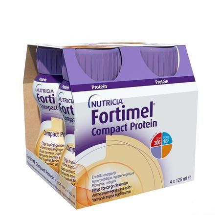 Fortimel Compact Protein Tropic.gemb.pittig4x125 ml  -  Nutricia