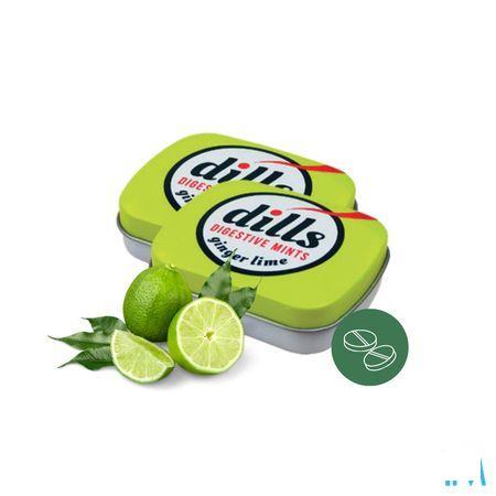 Dills Ginger & Lime Mints zonder suiker 15 gr