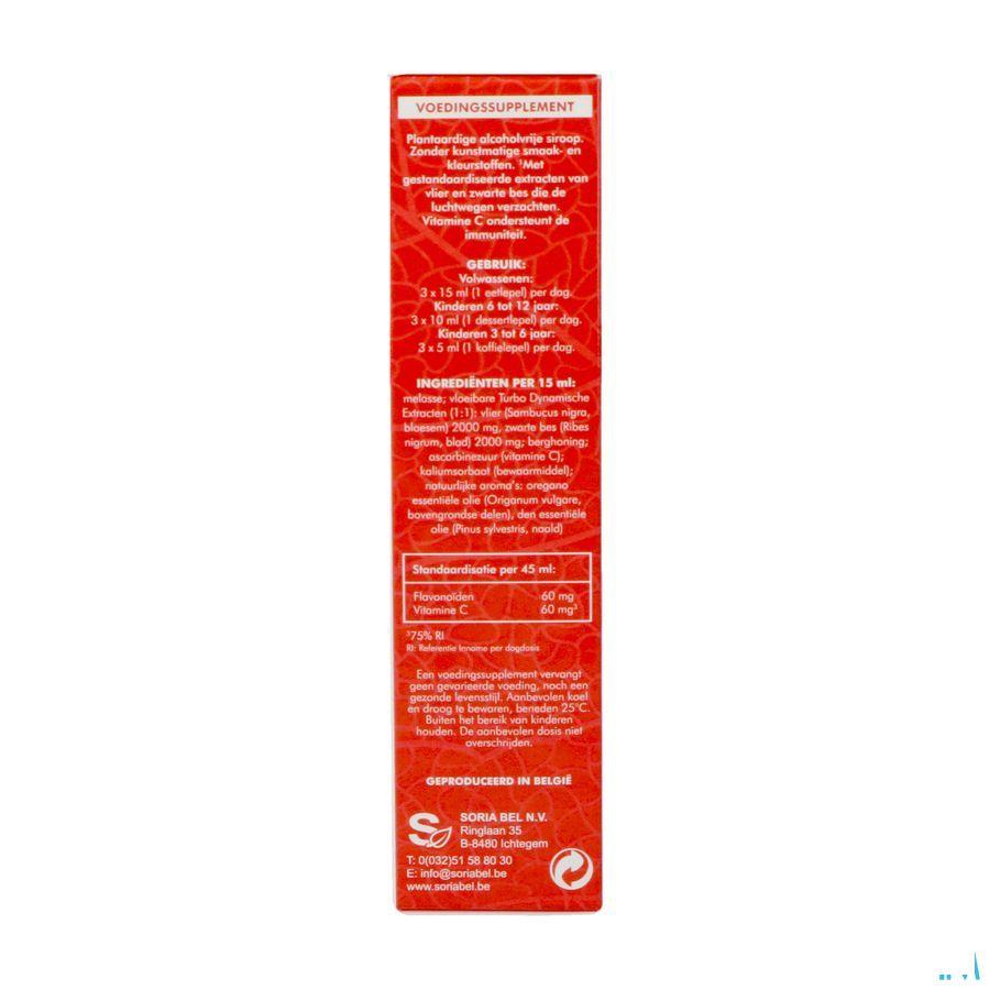 Soria Sambuxir Siroop Vlierbes 150 ml  -  Soria Bel