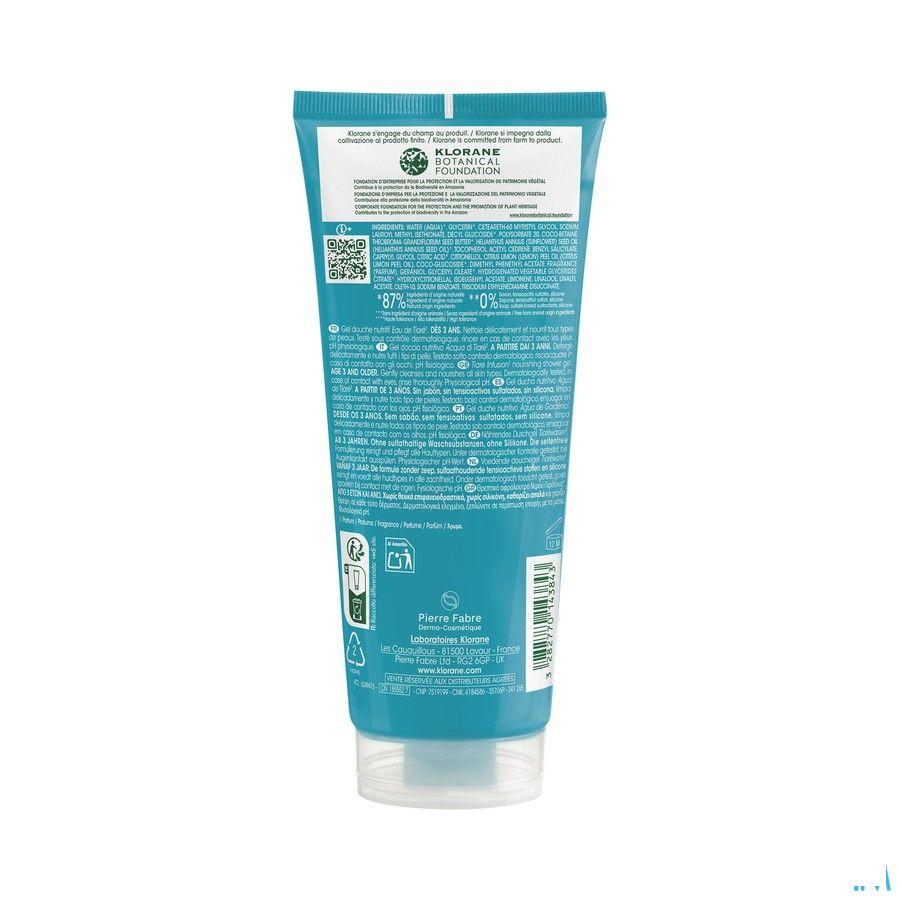 Klorane Lichaam Douchegel Water Tiare 200 ml