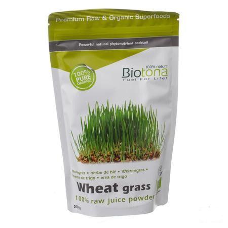 Biotona Wheat Grass Raw Juice Powder 200 gr  -  Keypharm