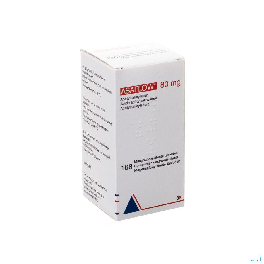 Asaflow 80 mg Maagsapresist Comp Flacon 168X 80 mg
