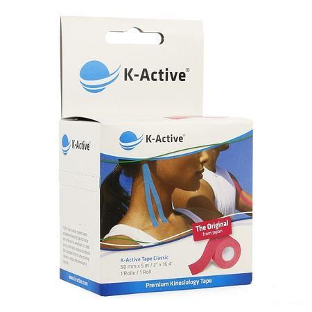 K-active Tape Rose - 5cm X 5m : La Bande De Kinesiologie Originale Produite Par Nitto Denko  -  Naqi