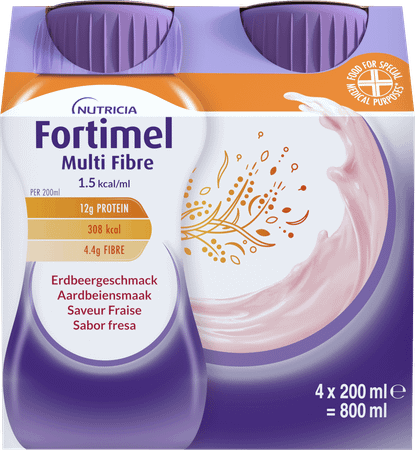 Fortimel Multifiber 1.5Kcalaardbei 4 x 200 ml