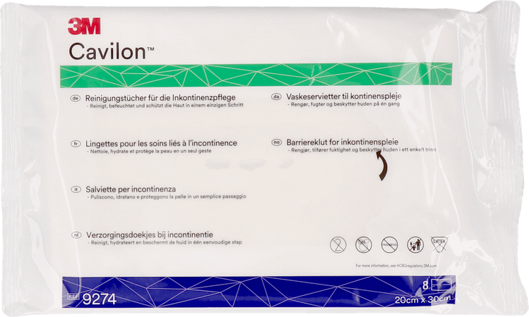 Cavilon Lingettes Soin Incontinence 8 9274  -  3M